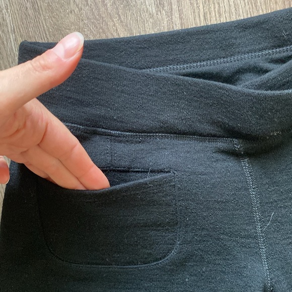 VGUC Ibex Izzi Merino Wool Pull On Pants with Crossover Waistband - Picture 3 of 14